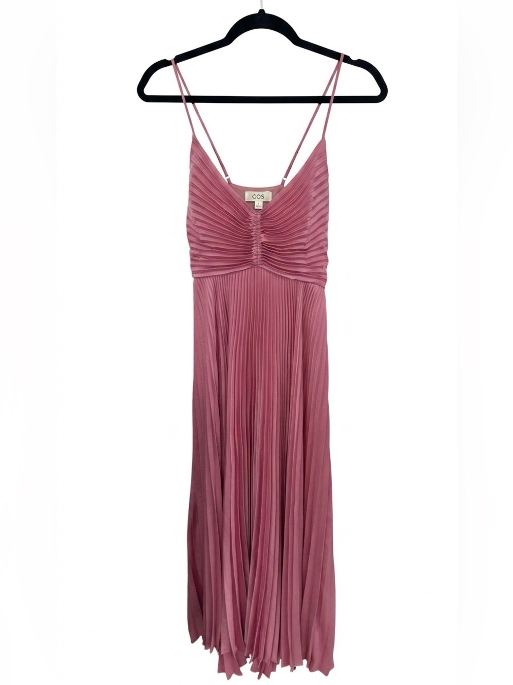 A.L.C. Gemini Pleated Midi Dress Pink NWT Size 2 - Picture 4 of 8